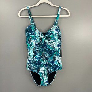 Simply Fit NWT One Piece Swimsuit Size 1X Retail $104